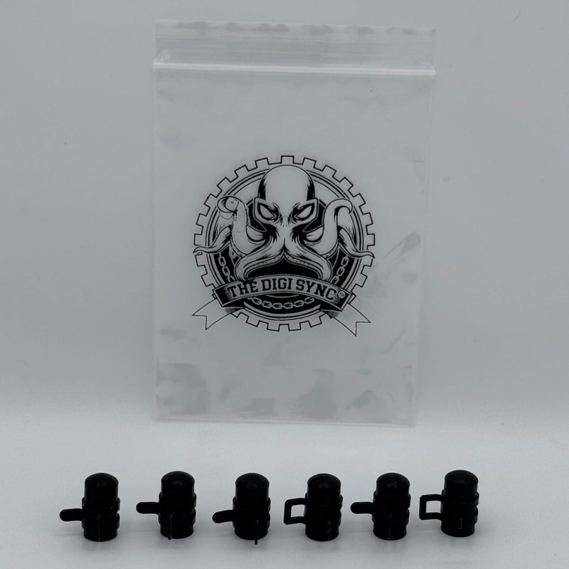 The Digi Sync Vacuum Caps with Spring Clip for Carburetor or Throttle Body - QUALITY SET - Pack of 6 - Image 2